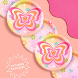 Butterfly Daydream Plates - 24 Paper Plates