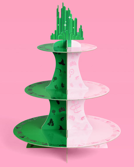 Emerald City Cupcake Tower - 3 Tiered Display