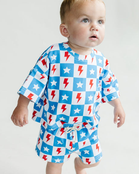 Shorts Set | Checks & Stars - HoneyBug 