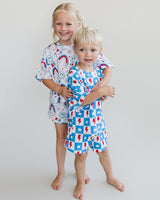 Shorts Set | Checks & Stars - HoneyBug 