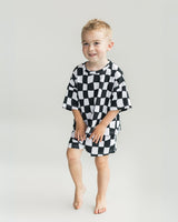 Shorts Set | Wavy Checkered - HoneyBug 