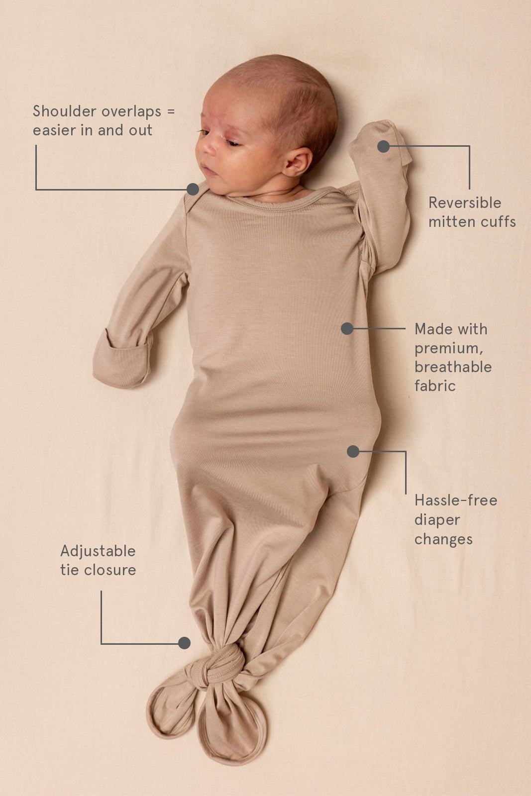 Desert Lark - CloudBlend™ Sleep Gown - HoneyBug 