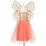 Joanna Fairy Costume–Dress and Wings Set (orange)-Role-Play for Children(3 sizes)