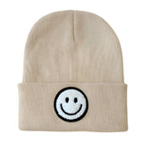 Smiley Beanie | Beige - HoneyBug 
