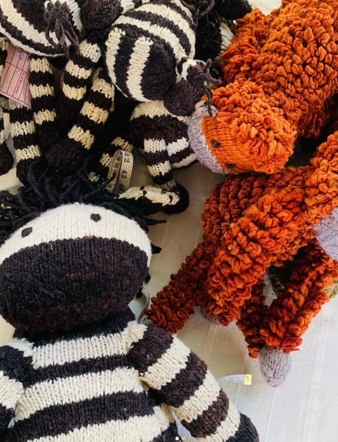 Wool Knit Buddy  | Zachary the Zebra - HoneyBug 