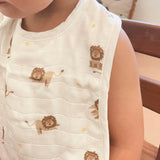 Elephant & Lion Bib Set - HoneyBug 