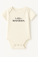 Little Brother Organic Cotton Short Sleeve Baby Bodysuit - HoneyBug 