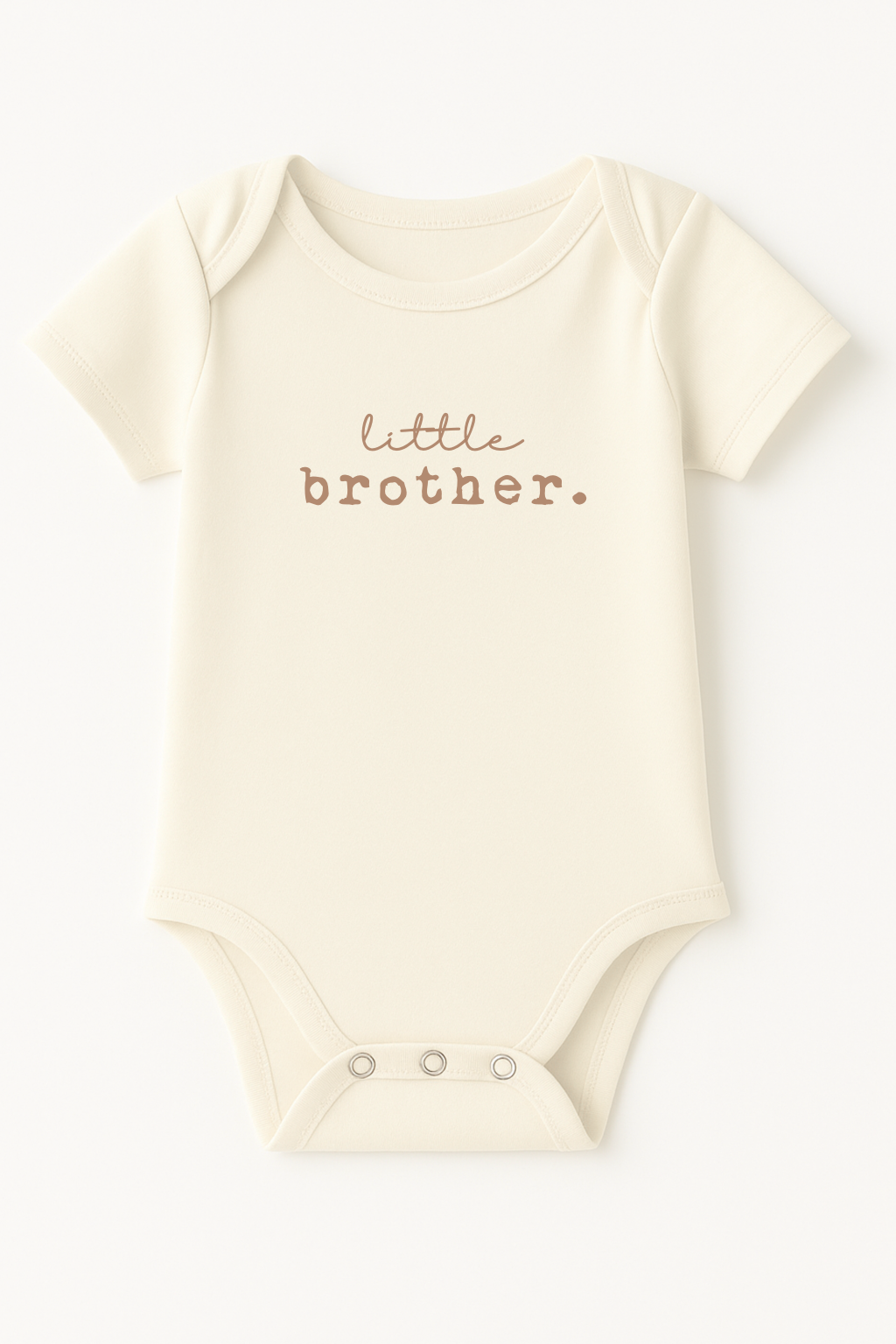 Little Brother Clay Organic Cotton Baby Bodysuit Short Sleeve - HoneyBug 