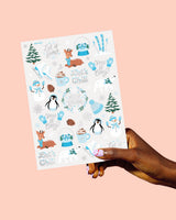 Keep It Cozy Tats - 50 foil temporary tattoos