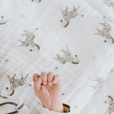 Giraffe & Zebra Swaddle Set - HoneyBug 