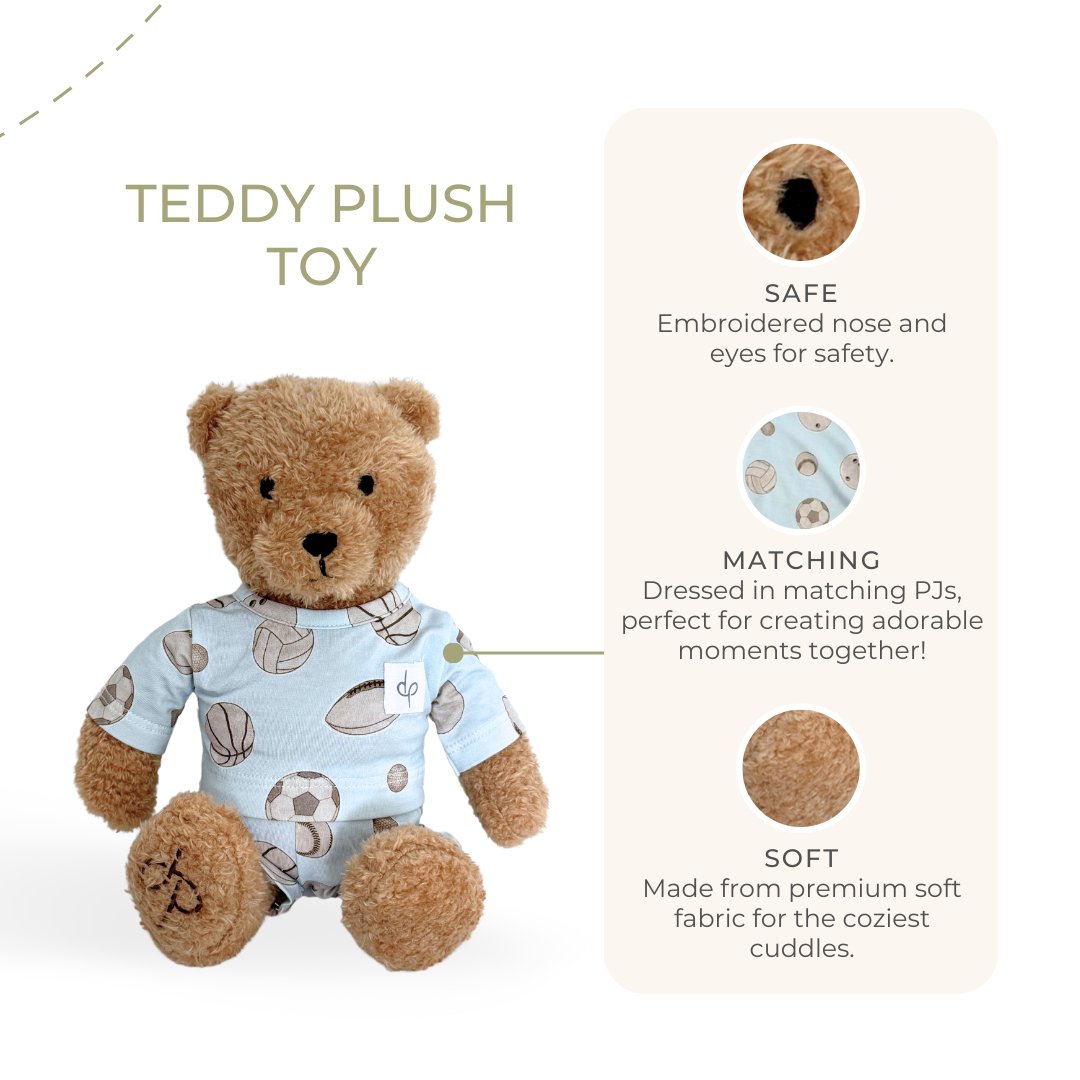 Teddy Plush Toy: Baby Ballers - HoneyBug 