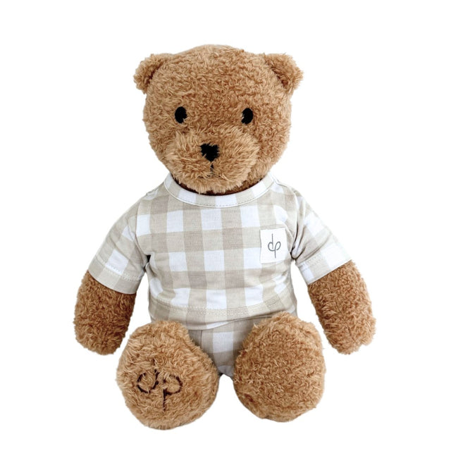 Teddy Plush Toy: Gingham - HoneyBug 