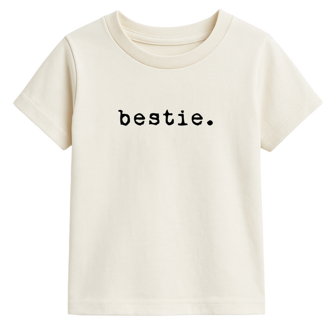 Bestie Organic Kids Graphic T-Shirt Short Sleeve - HoneyBug 
