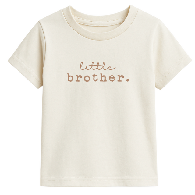 Little Brother Clay Organic Cotton Short Sleeve Toddler T-Shirt - HoneyBug 