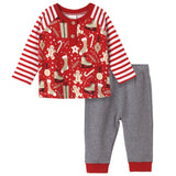 Christmas Collage Bamboo Cotton Boys Set - HoneyBug 
