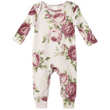 Cabbage Rose Girl's Romper - HoneyBug 