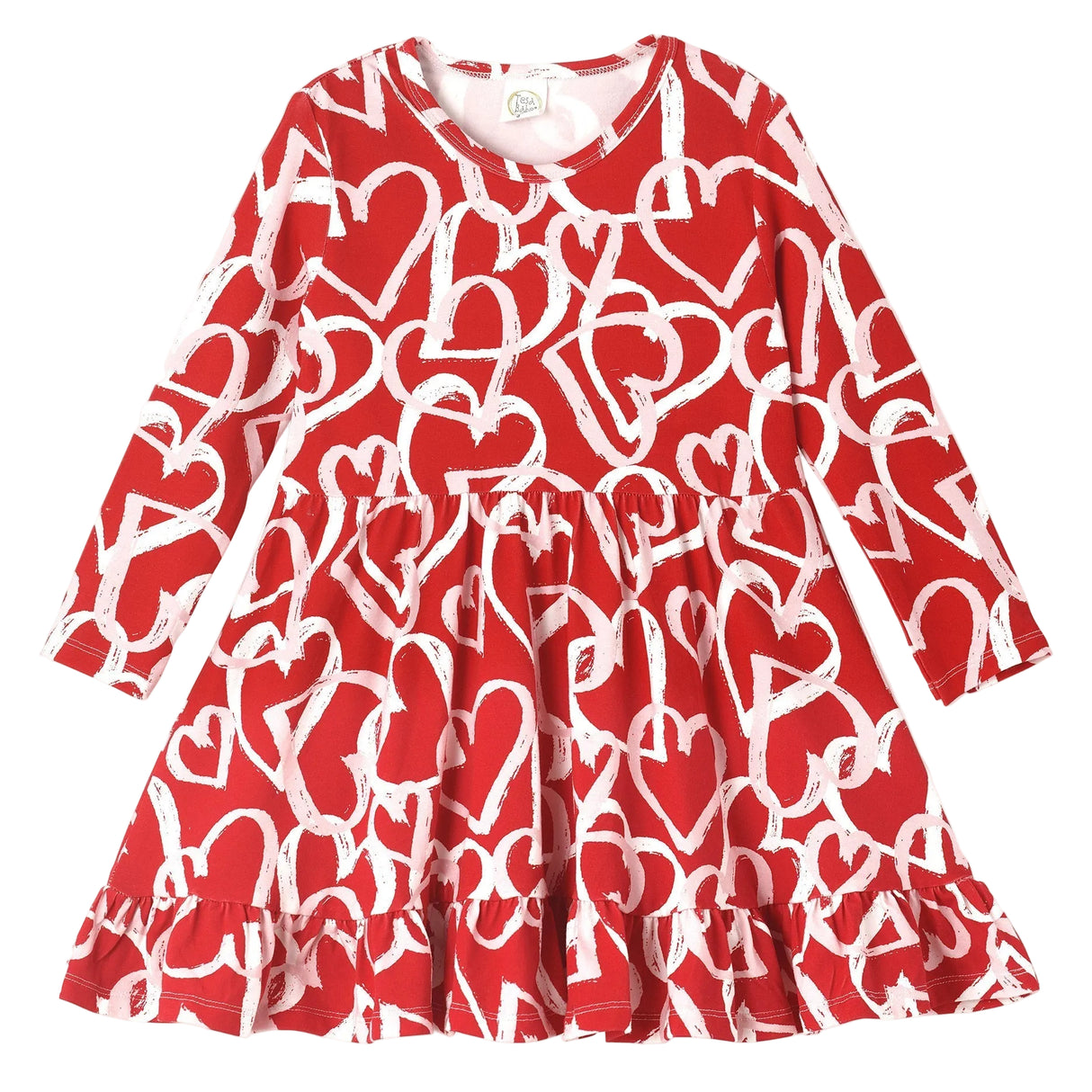 Happy Hearts Twirl Bamboo Dress