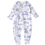 Toile de Jouy Bamboo Zipper Romper - HoneyBug 