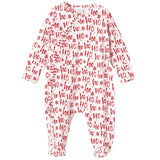Christmas Bamboo Zipper Romper Ho-Ho-Ho - HoneyBug 
