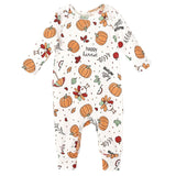 Pumpkin Harvest Thanksgiving Romper - HoneyBug 