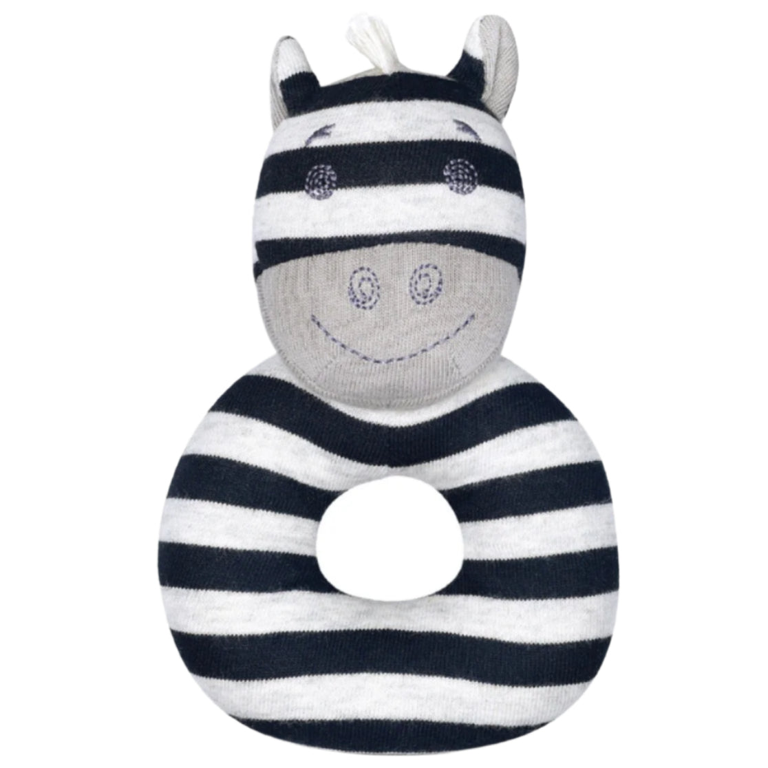 Ziggy Zebra - Teething Rattle - HoneyBug 