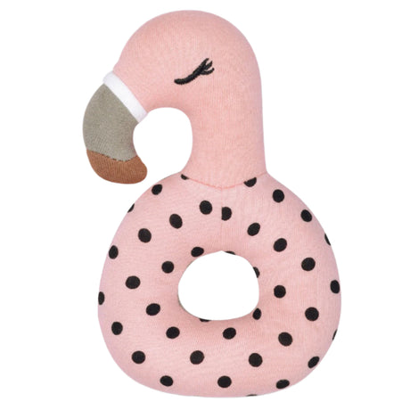 Franny Flamingo - Teething Rattle - HoneyBug 