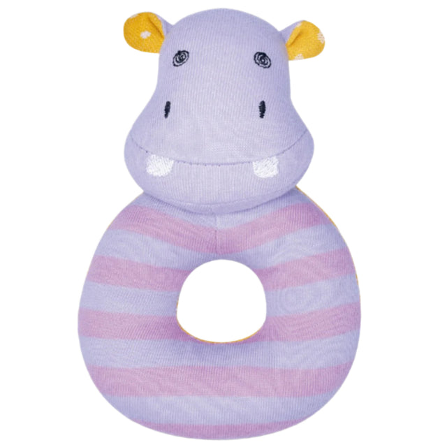 Coco Hippo - Teething Rattle - HoneyBug 