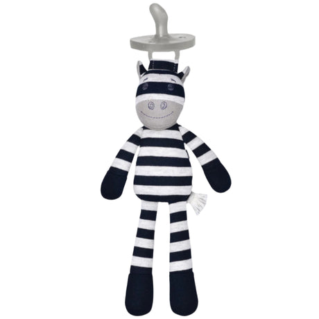 Ziggy Zebra - Pacifier Buddy - HoneyBug 