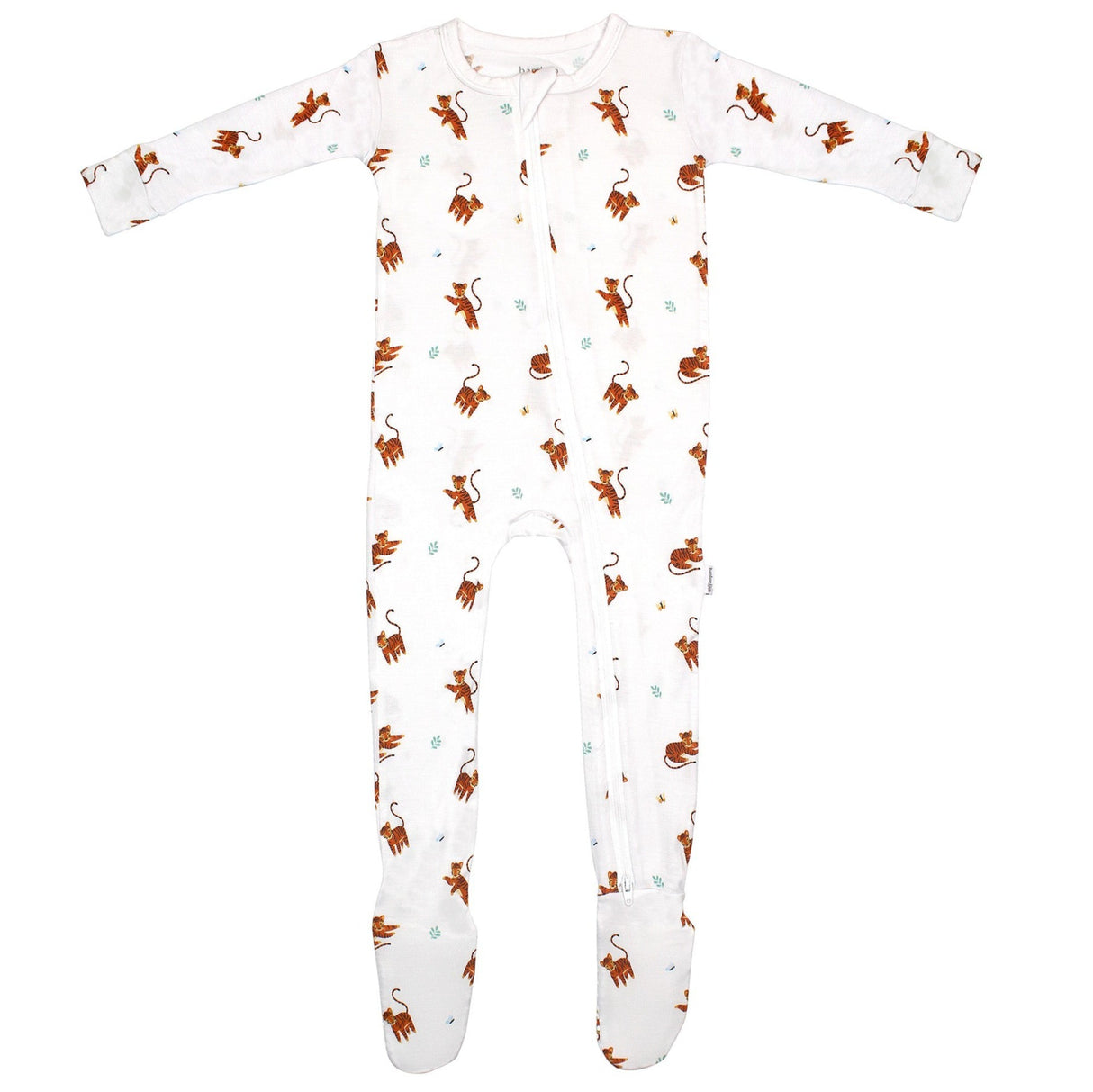 Tiger Zippered Footie - HoneyBug 