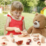 Tiny Land® Wooden Cut and Play Food Toys - HoneyBug 