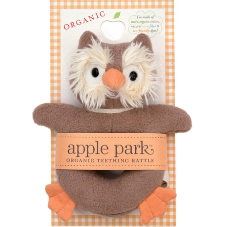 Soft Teething Rattle - Owl - HoneyBug 