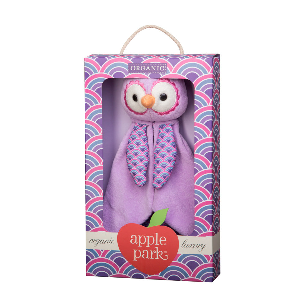 Patterned Blankies - Purple Owl - HoneyBug 