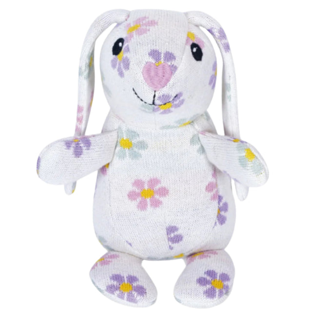 Knit Patterned Bunny Plush - Daisy - HoneyBug 