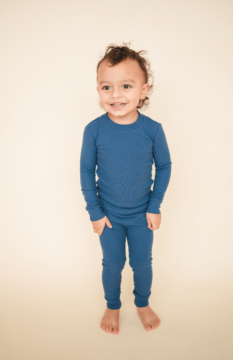 Organic Cotton 2-Piece Set - Ocean Blue - HoneyBug 