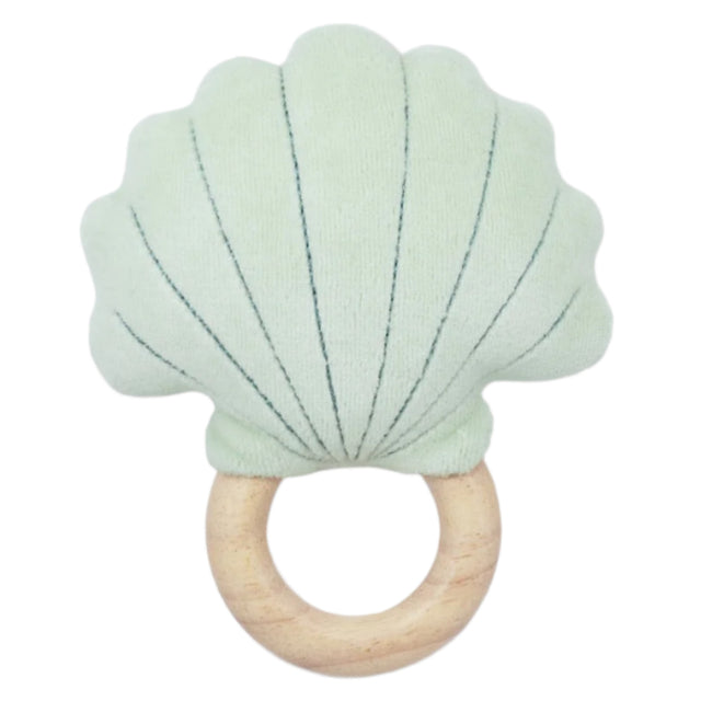 Teal Shell Rattle - HoneyBug 