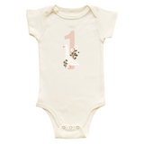 Goose Monthly Milestone Organic Baby Bodysuit