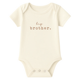 Big Brother Clay Organic Cotton Short Sleeve Baby Bodysuit