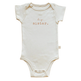 Big Sister Clay Organic Cotton Short Sleeve Baby Bodysuit