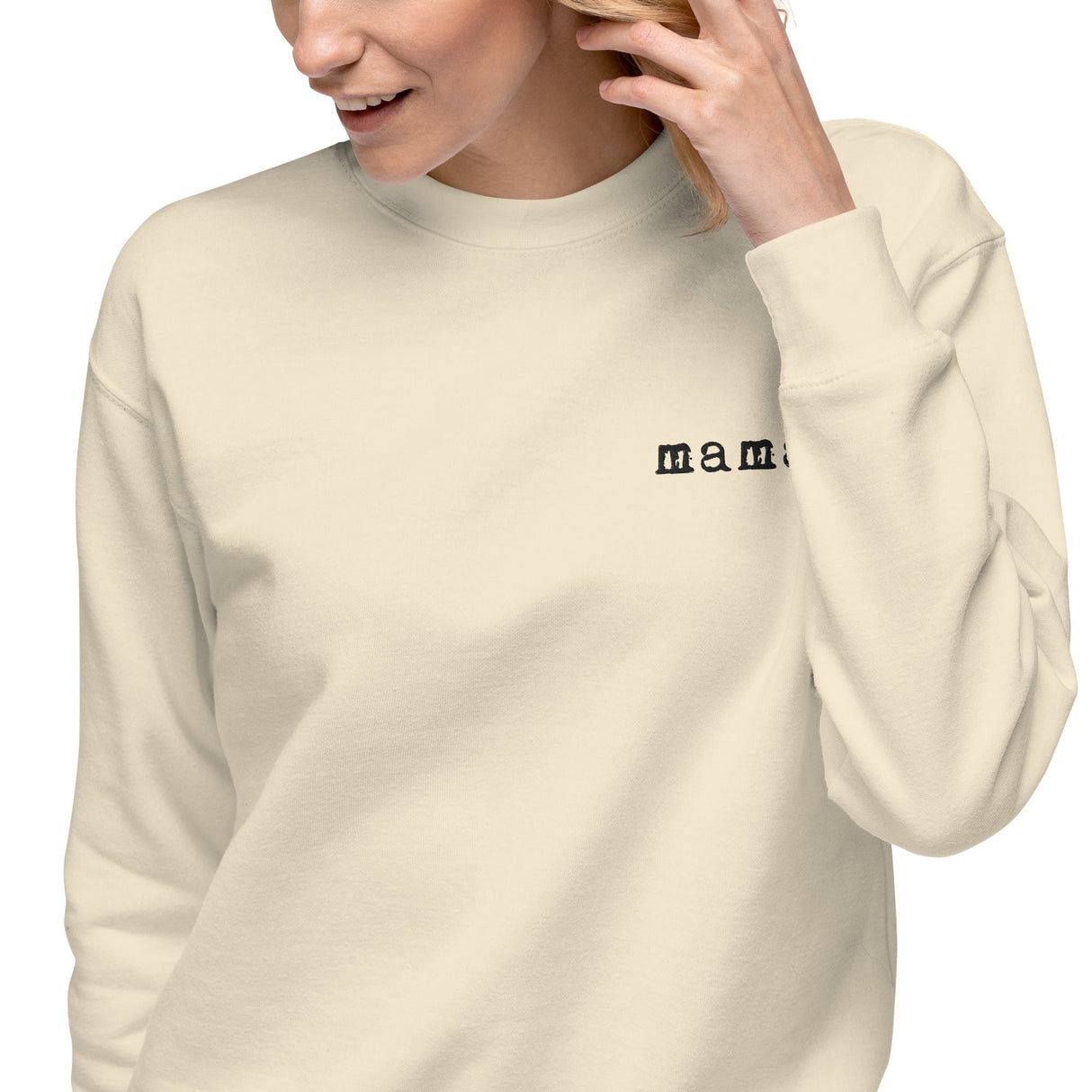 Mama. Embroidered |  Premium Adult Sweatshirt - HoneyBug 