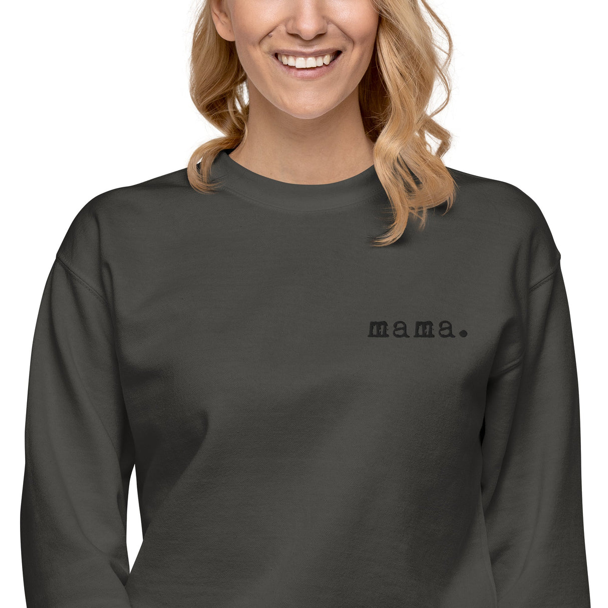 Mama. Embroidered |  Premium Adult Sweatshirt - HoneyBug 