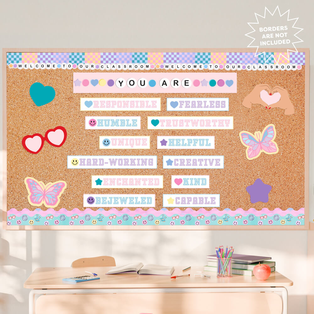 Eras Classroom Affirmations Set - 20 Bulletin Board Pieces