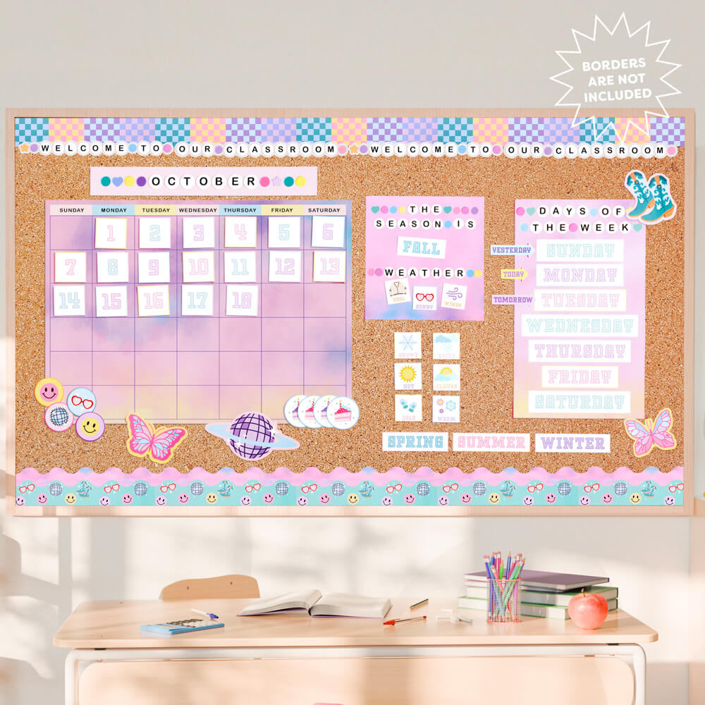 Eras Classroom Calendar Set - 79 Bulletin Board Pieces