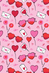 Soft & Stretchy Zipper Footie - Heart Party - HoneyBug 