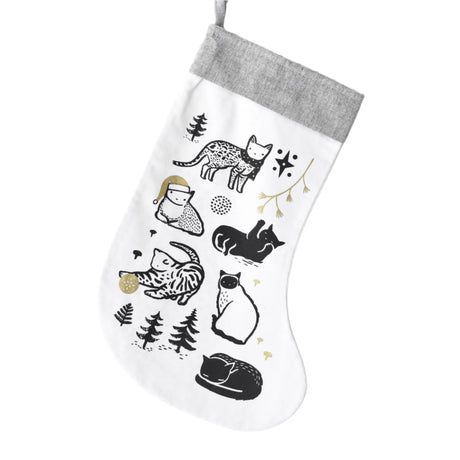 Festive Cats Stocking - HoneyBug 
