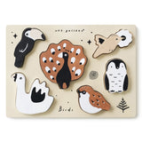 Wooden Tray Puzzle - Birds - HoneyBug 