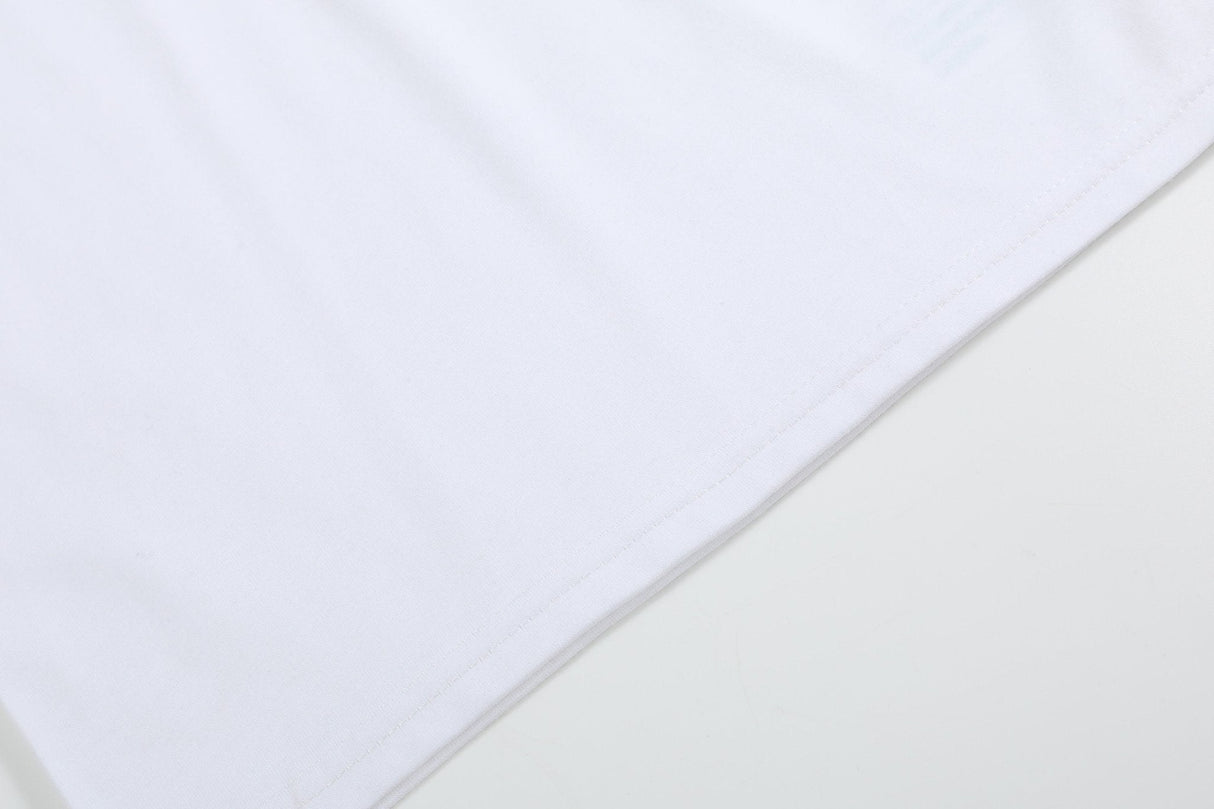 White Cotton Layering Girls Shirt