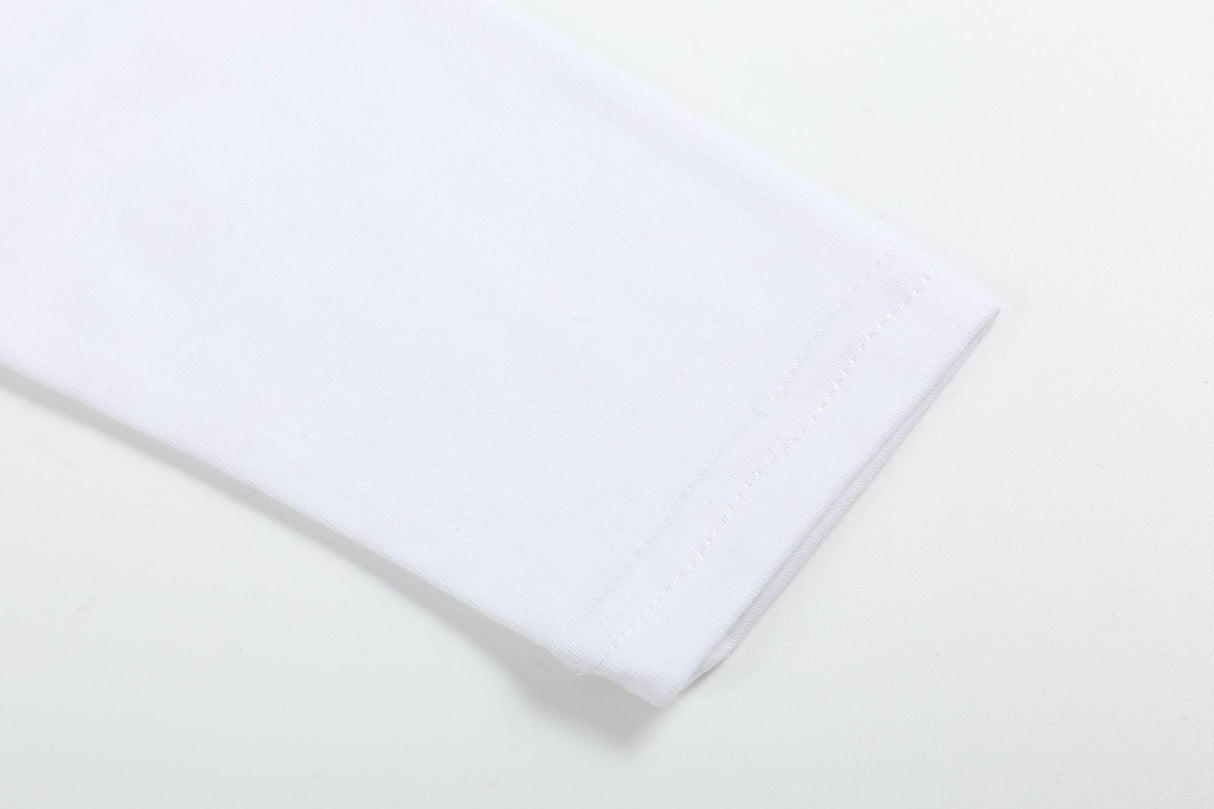 White Cotton Layering Girls Shirt