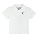 White Golf Tee Polo Shirt