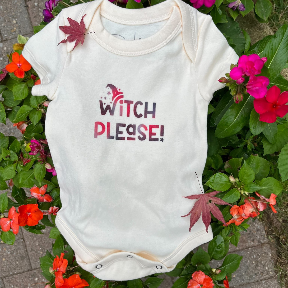 graphic bodysuit | witch please - HoneyBug 