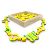 Wooden Bead Unicorn Necklace